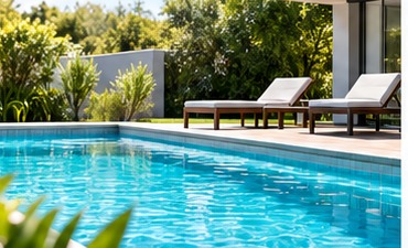 Piscina limpia y lista para usar